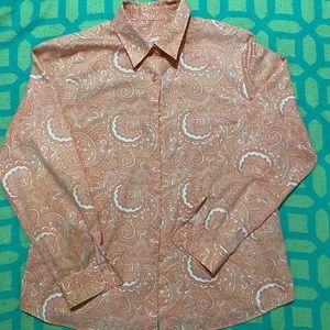 Womens button down shirt. Size L.